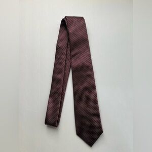 Elegant Burgundy Patterned Men's Tie Alexander Julian